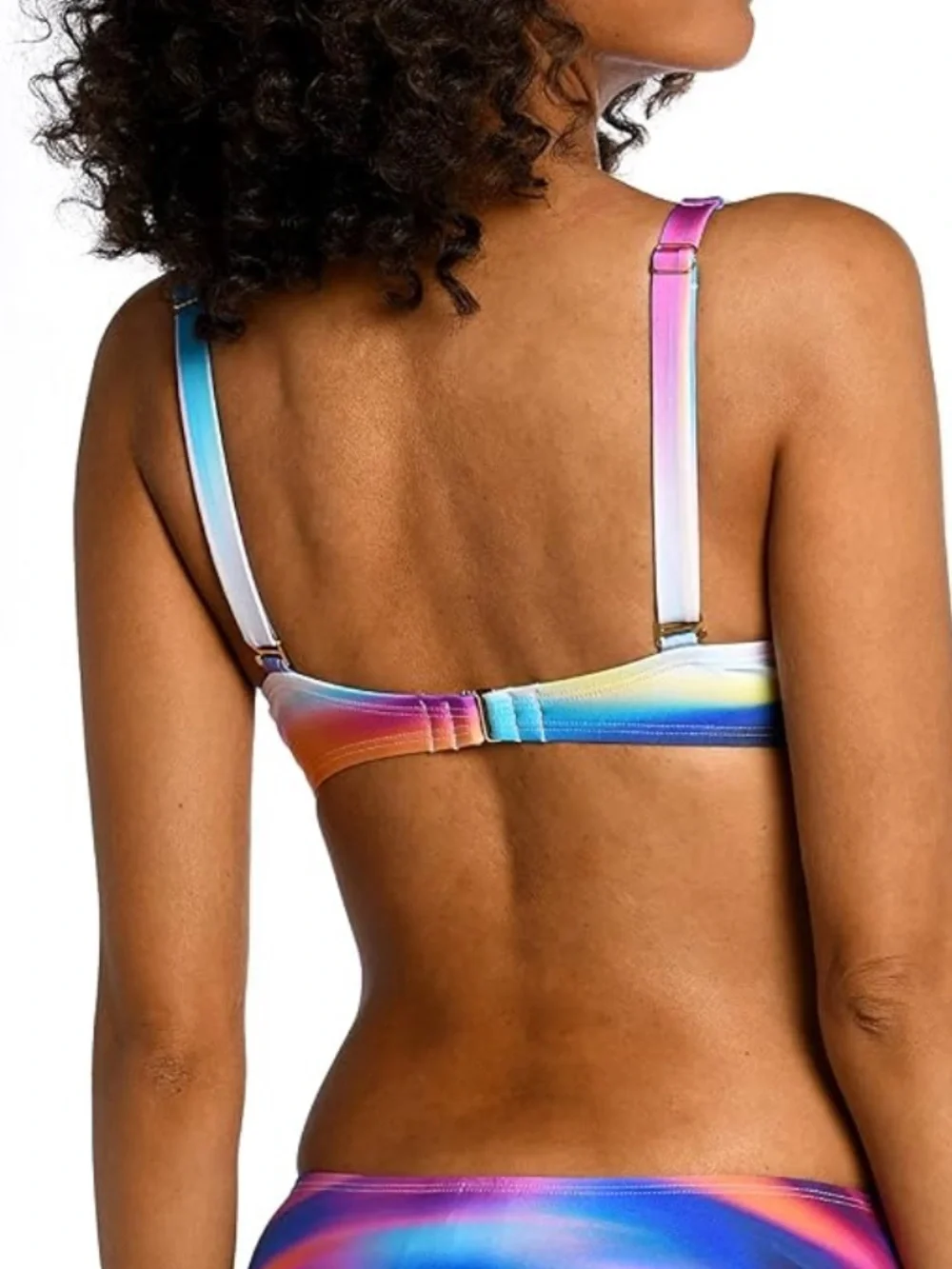 La Blanca Over The Shoulder Underwire Wrap Bikini Swimsuit Top Size 8